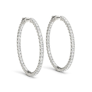 1.2 Inch 4 Prong Round Hoop