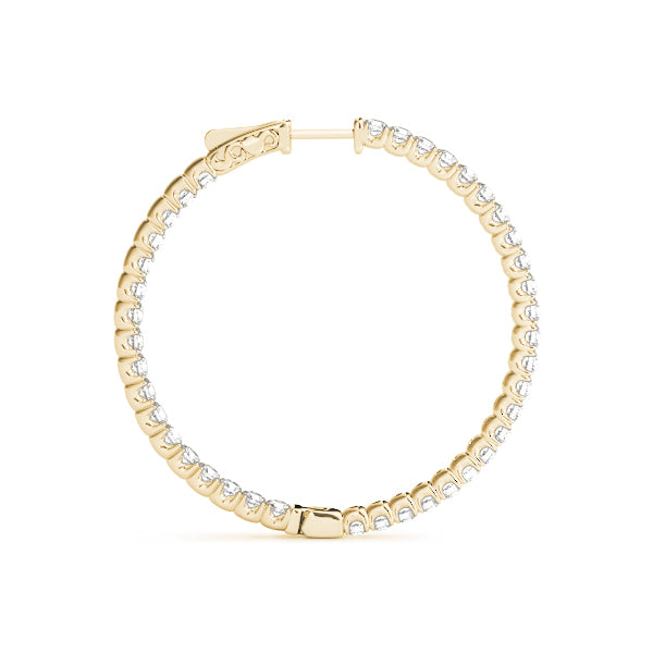 2 Inch 4 Prong Round Hoop - alt view