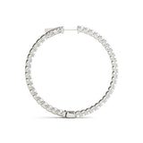 1 Inch 4 Prong Round Hoop - alt view