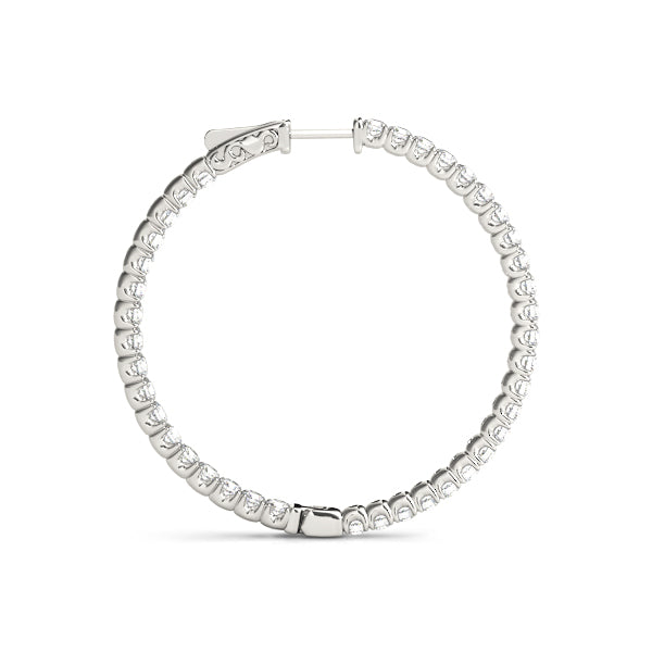 .75 Inch 4 Prong Round Hoop - alt view