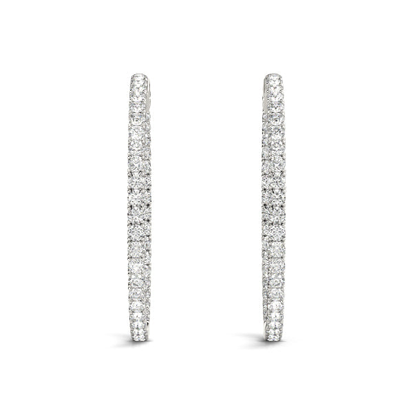 1 Inch 4 Prong Round Hoop - alt view
