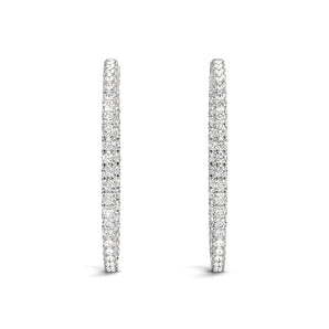 .75 Inch 4 Prong Round Hoop - alt view