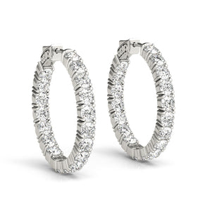 1.2 Inch 4 Prong Round Hoop