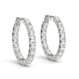 1.2 Inch 4 Prong Round Hoop