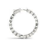 1.2 Inch 4 Prong Round Hoop - alt view