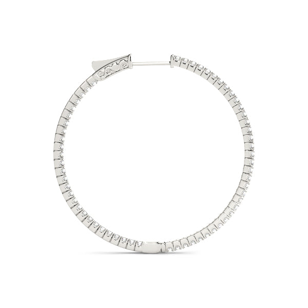 2 Inch 4 Prong Round Hoop - alt view