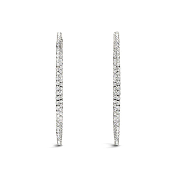 2 Inch 4 Prong Round Hoop - alt view
