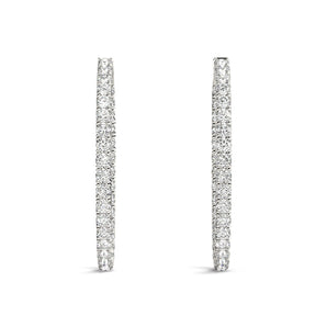1.25 Inch 4 Prong Round Hoop - alt view