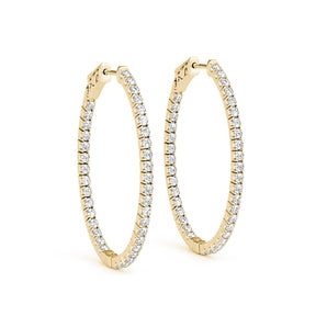 1.2 Inch 4 Prong Oval Hoop