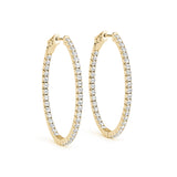 1.2 Inch 4 Prong Oval Hoop