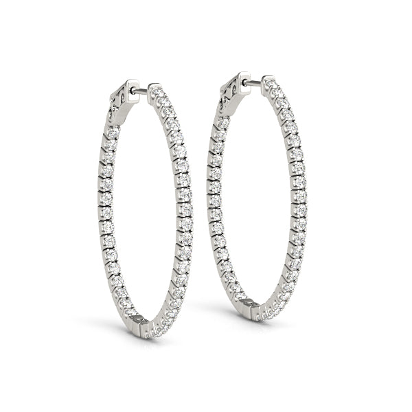 1.5 Inch 4 Prong Oval Hoop