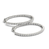 1.5 Inch 4 Prong Oval Hoop - alt view