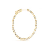 1.2 Inch 4 Prong Oval Hoop - alt view