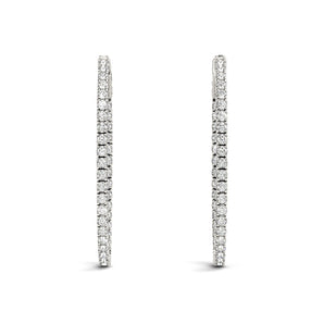 1.5 Inch 4 Prong Oval Hoop - alt view