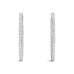 1 Inch 2 Prong Round Hoop - alt view