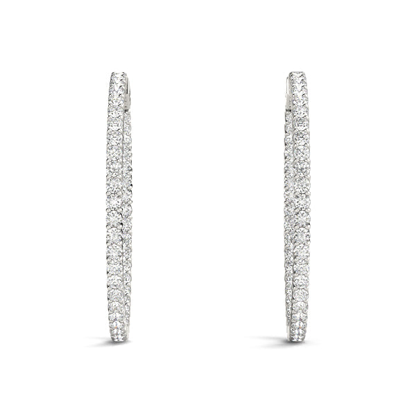 1 Inch 2 Prong Round Hoop - alt view