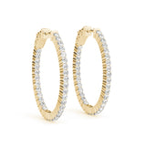 1.25 Inch 2 Prong Oval Hoop
