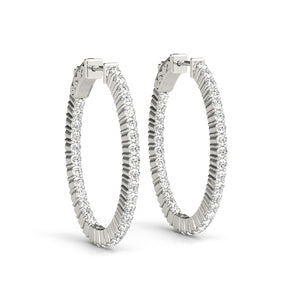 1.4 Inch 2 Prong Oval Hoop