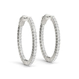 1.4 Inch 2 Prong Oval Hoop