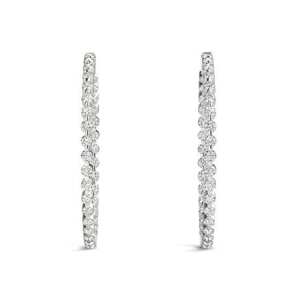 1 Inch 1 Prong Round Hoop - alt view