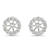 Earring Jacket For .75 Ct Center
