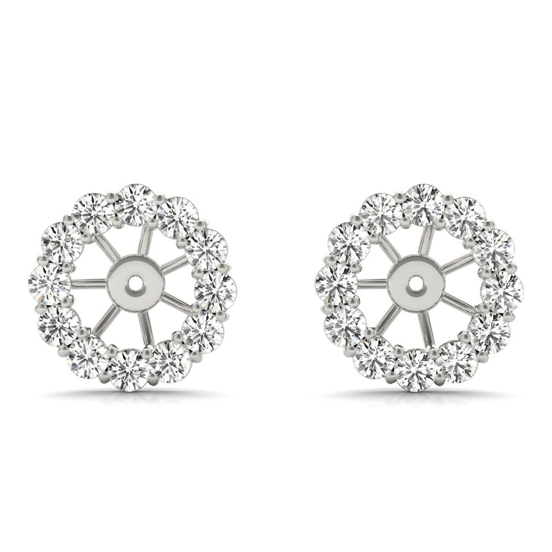 Earring Jacket For .75 Ct Center