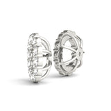 Earring Jacket For .75 Ct Center - alt view