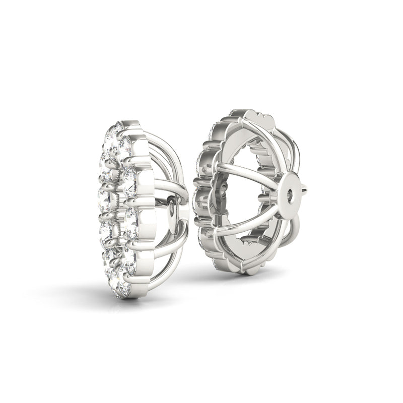Earring Jacket For .75 Ct Center - alt view