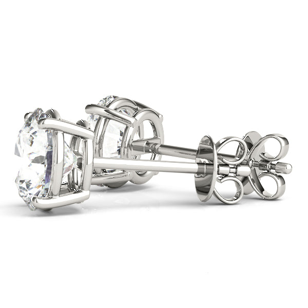(3/8 Cttw) .15 Ct 4 Prong Wire Earrings - alt view