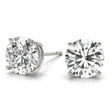 (1/2 Cttw) .25 Ct 4 Prong Wire Earrings - alt view