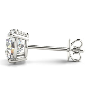 (1/2 Cttw) .25 Ct 4 Prong Wire Earrings - alt view