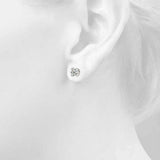 (1/4 Cttw) .12 Ct 4 Prong Wire Earrings - alt view