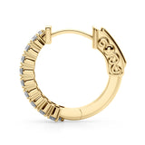 Double Row Vault Lock Hoops - alt view