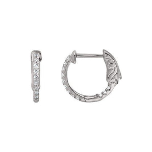 The Ines — Round Hoop Earrings - Yellow