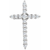 The Cordelia — Round Accented Cross Pendant - Yellow
