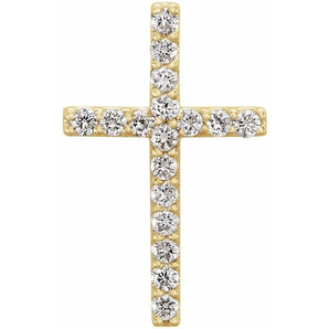 The Eloise — Round Cross Petite Pendant - Yellow