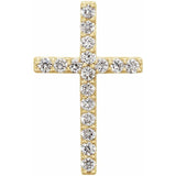 The Eloise — Round Cross Petite Pendant - Yellow