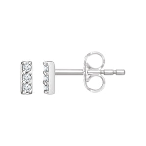 5 ct tw Round Lab Grown Diamond Stud Earrings in 14K White Gold...
