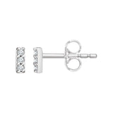 5 ct tw Round Lab Grown Diamond Stud Earrings in 14K White Gold...