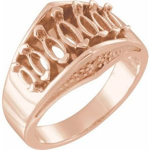 The Quill Anniversary Band — Rose Gold