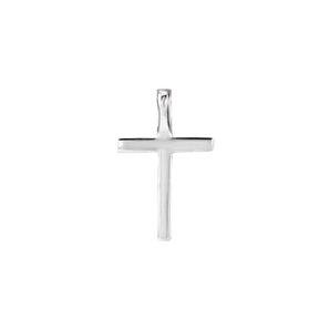 6 ct Round Lab Grown Diamond Cross Petite Pendant in 14K White Go... - view 3