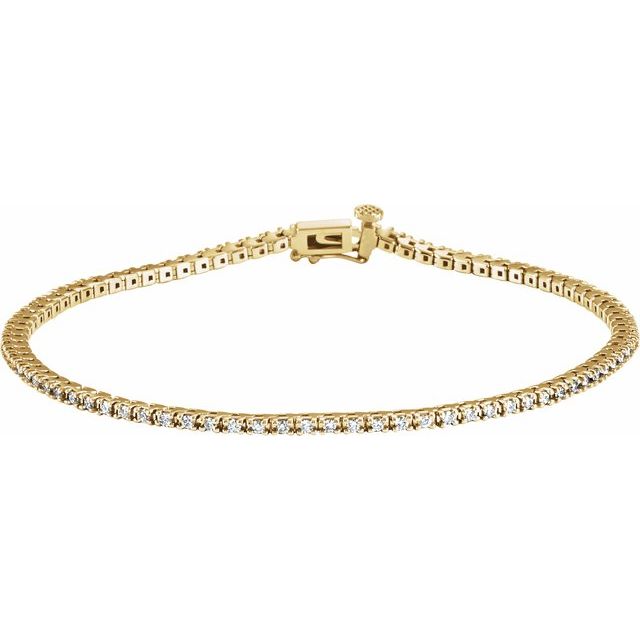 The Rhea — Line Diamond Bracelet - Yellow