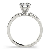 Single-Row Channel-Set Engagement Ring - alt view