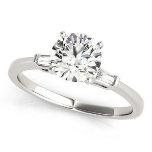 3 Stone Baguette Engagement Ring