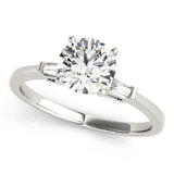 3 Stone Baguette Engagement Ring
