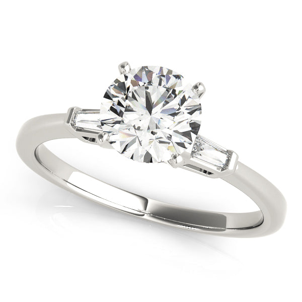 3 Stone Baguette Engagement Ring