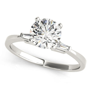 3 Stone Baguette Engagement Ring