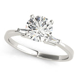 3 Stone Baguette Engagement Ring
