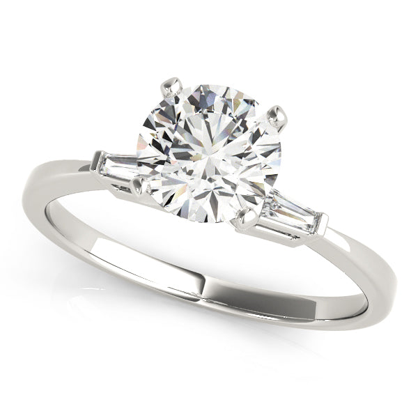 3 Stone Baguette Engagement Ring