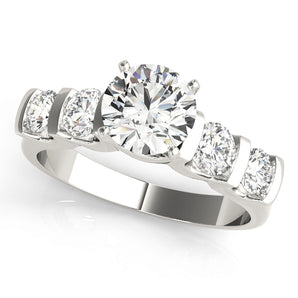 Single-Row Prong-Set Engagement Ring